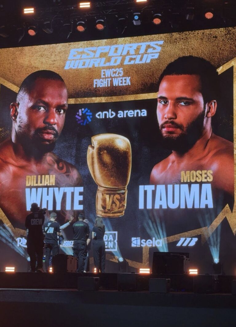 A Historic Night in Riyadh: Moses Itauma Set to Clash with Dillian Whyte in Main Event of Boxing Week